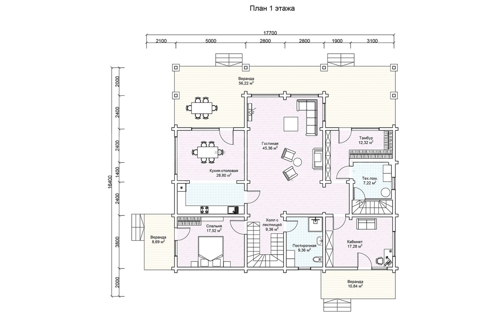 План 1 этажа